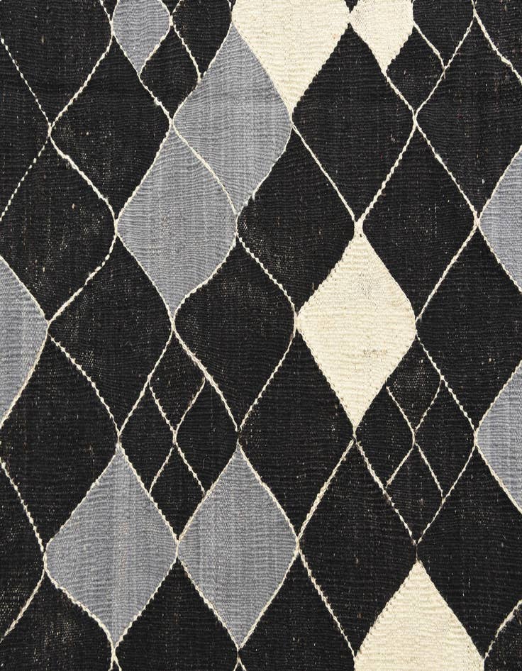 Detail image of 6' x 7' 10  Hand Woven Kilim Modern Wool Rug