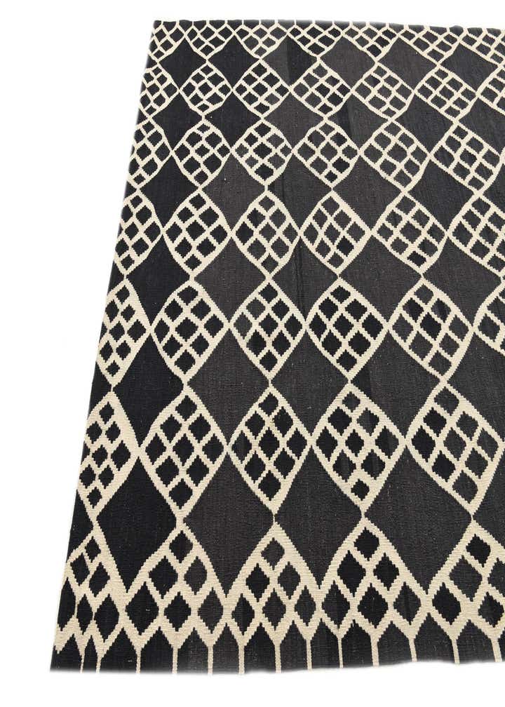 6' 3 x 8' 4 Hand Woven Kilim Modern Wool Rug