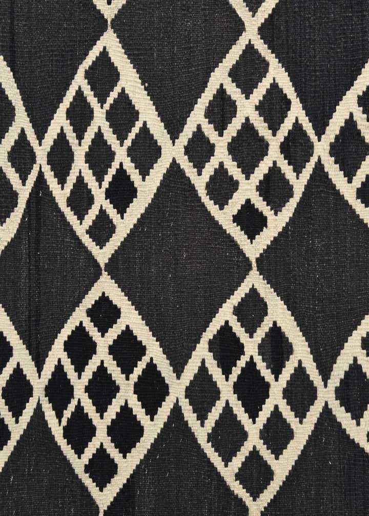 6' 3 x 8' 4 Hand Woven Kilim Modern Wool Rug
