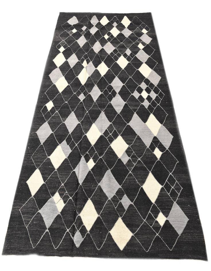 Detail image of 5' 8 x 7' 10  Hand Woven Kilim Modern Wool Rug