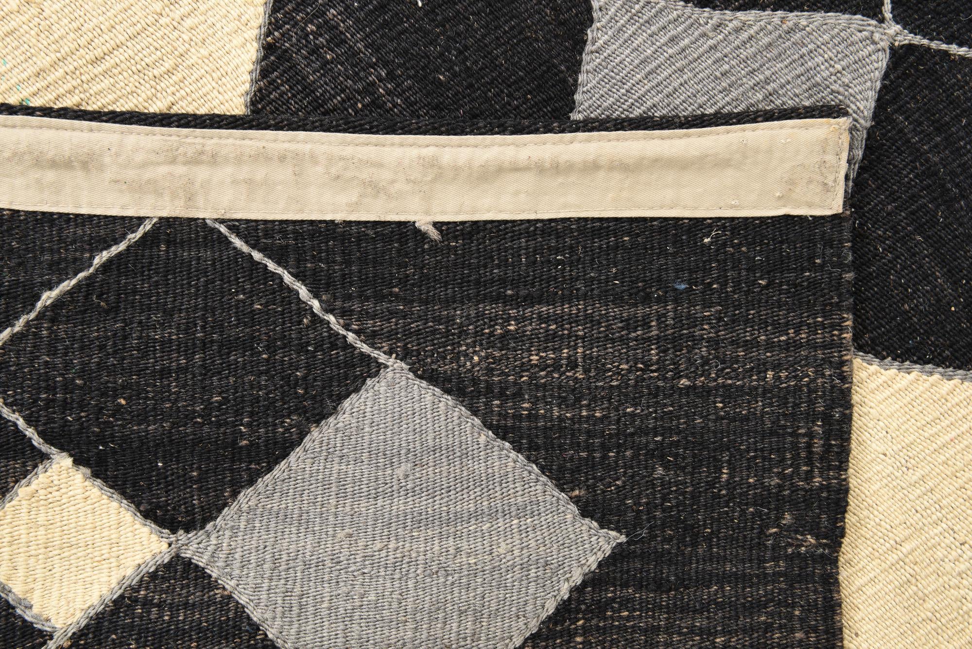 5' 8 x 7' 10 Hand Woven Kilim Modern Wool Rug