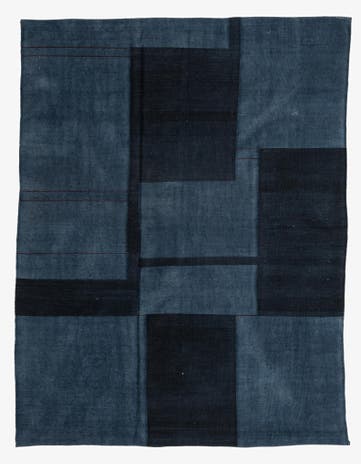 5' 10 x 7' 8 Hand Woven Kilim Modern Wool Rug