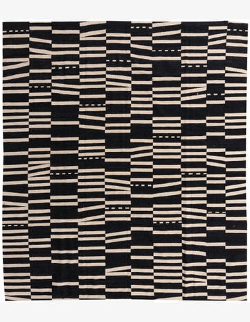 8' 4 x 9' 8 Hand Woven Kilim Modern Wool Rug