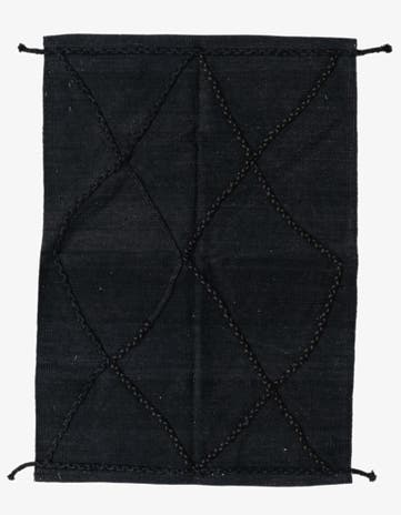 3' 5 x 4' 11 Hand Woven Kilim Modern Wool Rug