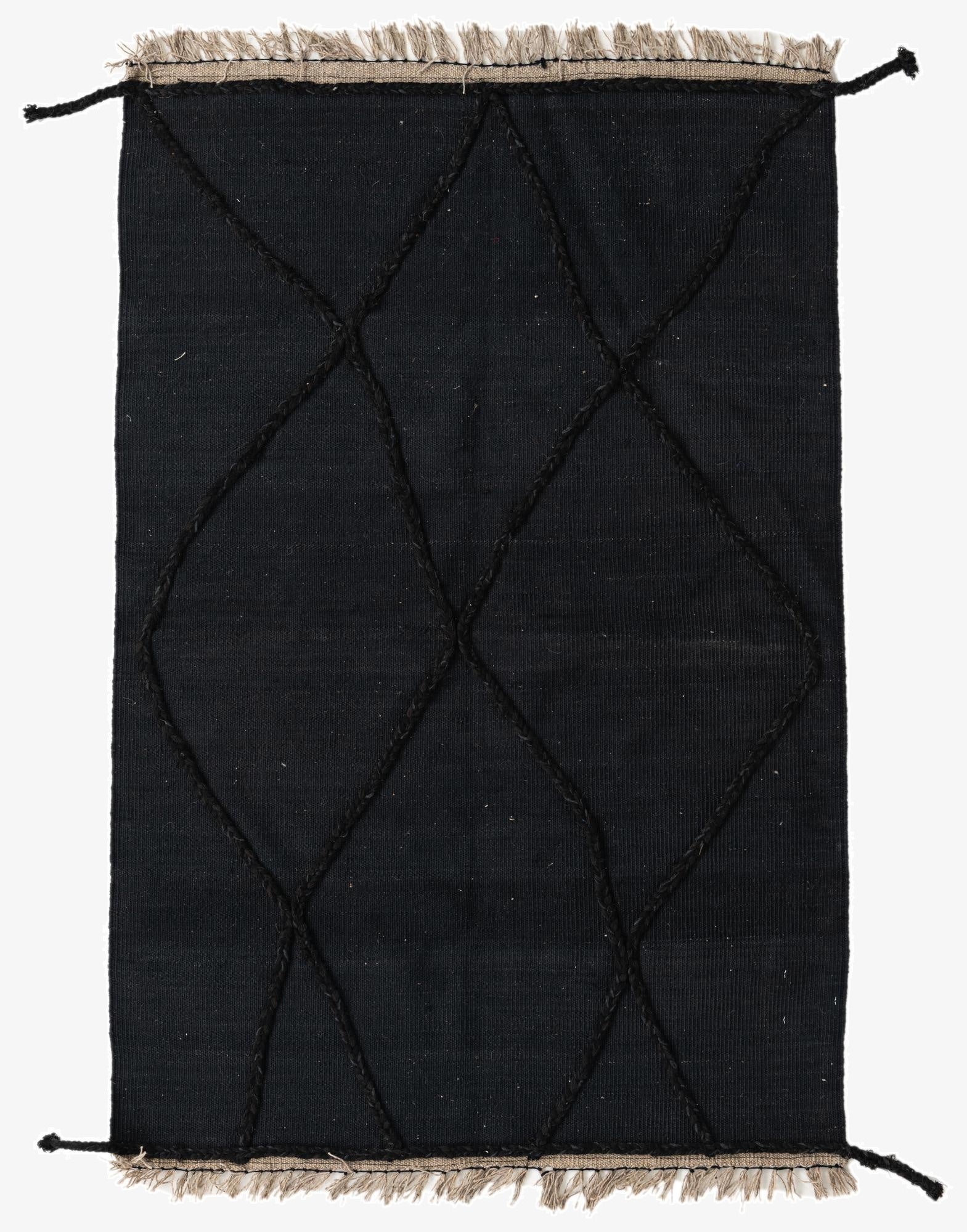 3' 6 x 5' 3  Hand Woven Kilim Modern Wool Rug