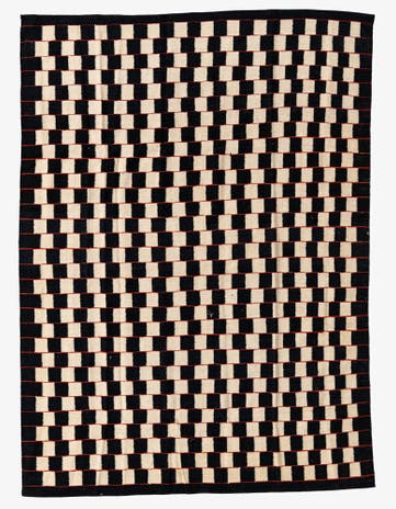5' 7 x 7' 8 Hand Woven Kilim Modern Wool Rug