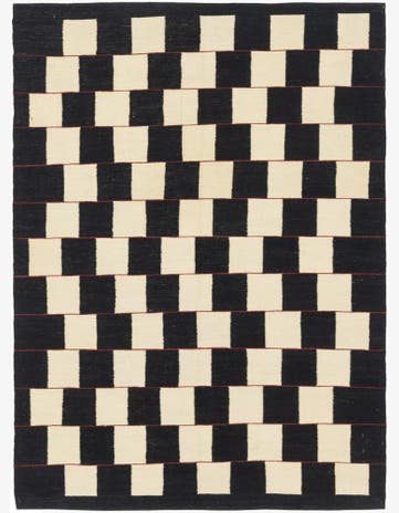 5' x 6' 9 Hand Woven Kilim Modern Wool Rug