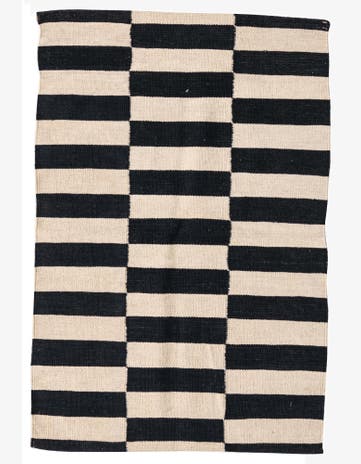 2' 6 x 3' 9 Hand Woven Kilim Modern Wool Rug