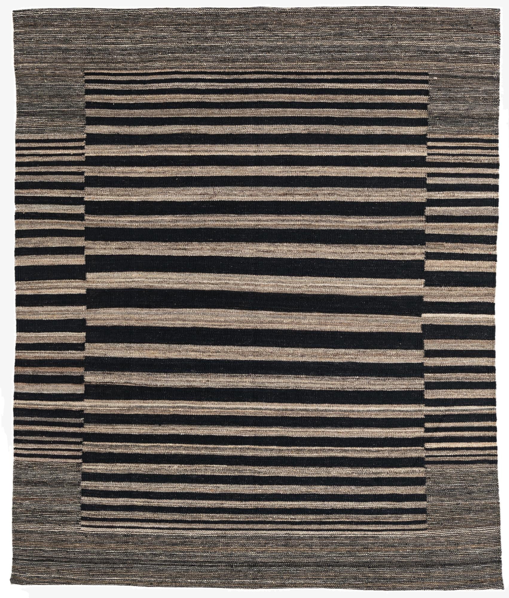5' 2 x 6' 3  Hand Woven Kilim Modern Wool Rug