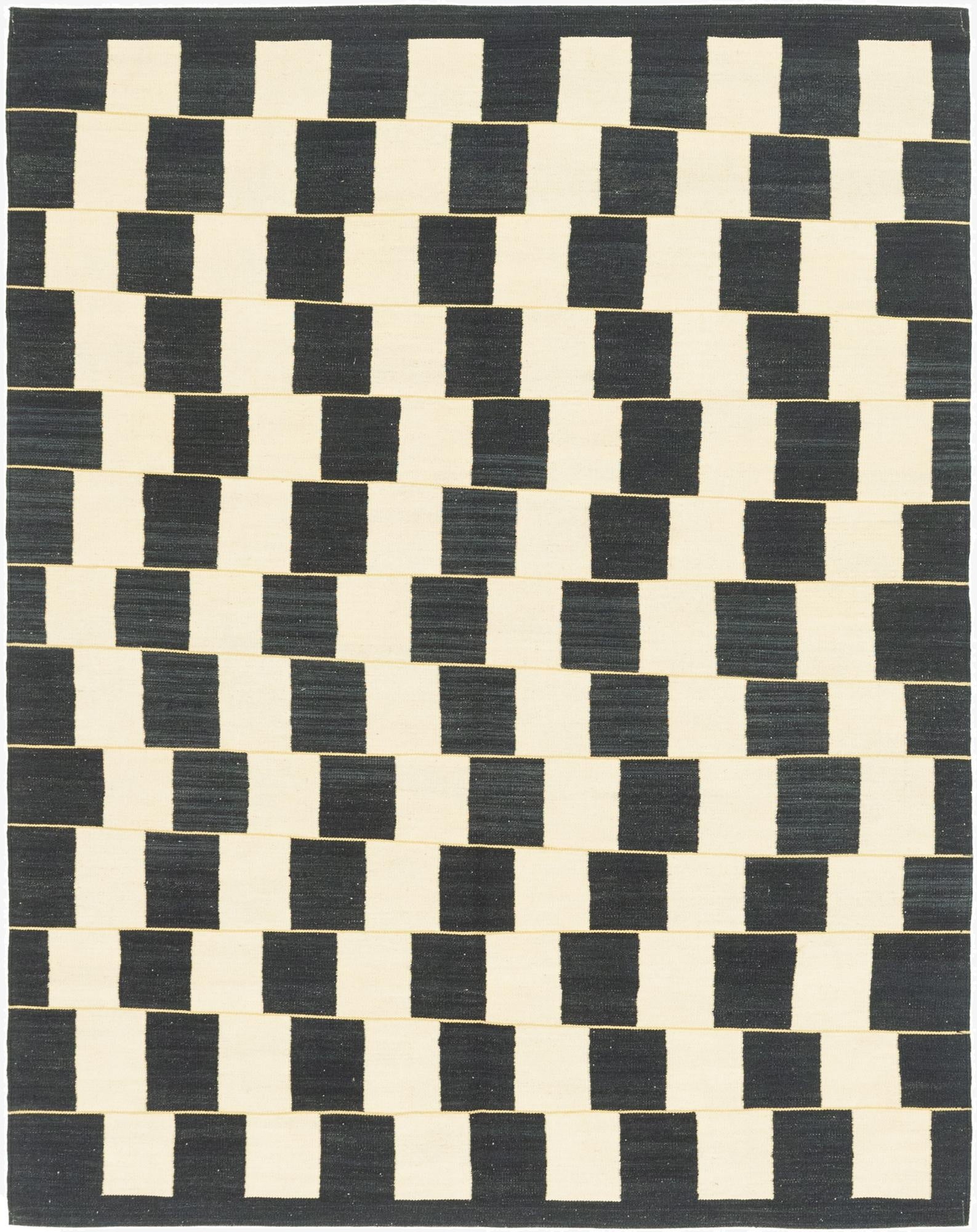 6' x 7' 9  Hand Woven Kilim Modern Wool Rug