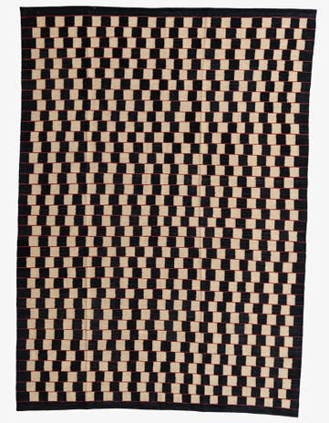 6' 9 x 9' 6 Hand Woven Kilim Modern Wool Rug
