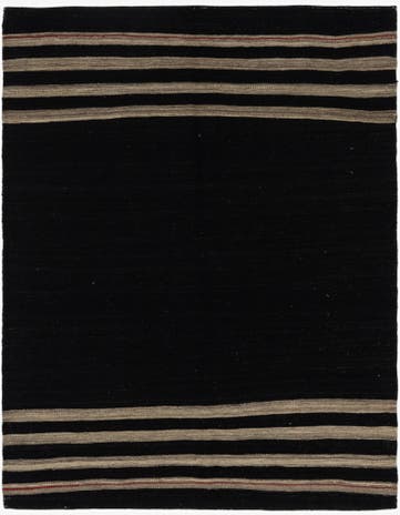 4' 4 x 5' 9 Hand Woven Kilim Modern Wool Rug