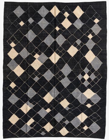 5' 9 x 7' 7 Hand Woven Kilim Modern Wool Rug