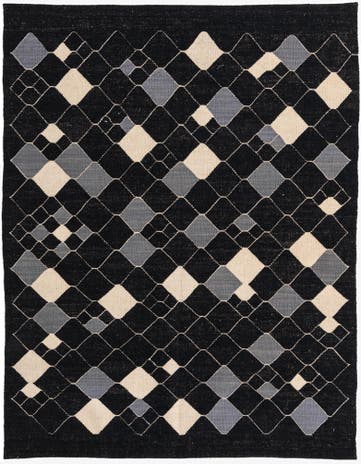 5' x 6' 5 Hand Woven Kilim Modern Wool Rug