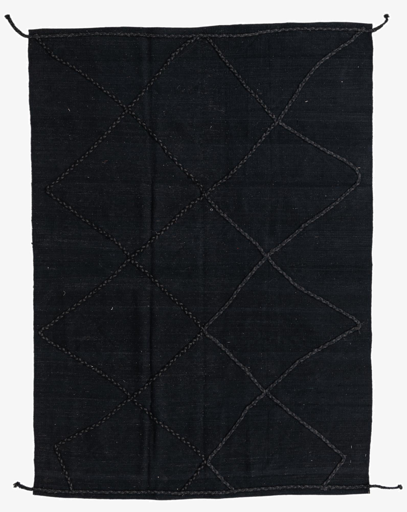 5' 7 x 7' 10  Hand Woven Kilim Modern Wool Rug