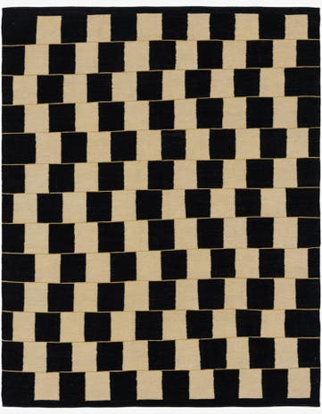 6' x 7' 8 Hand Woven Kilim Modern Wool Rug