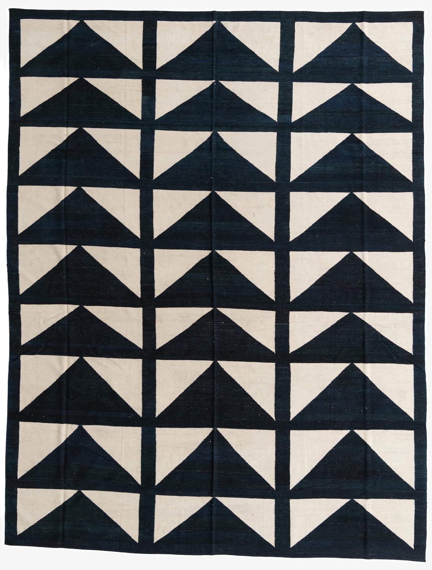 10' 1 x 13'  Hand Woven Kilim Modern Wool Rug