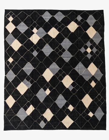 8' 3 x 9' 10 Hand Woven Kilim Modern Wool Rug