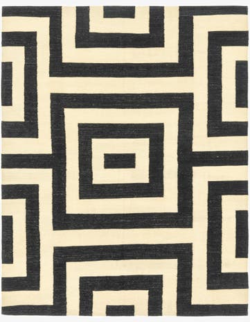 6' x 7' 8 Hand Woven Kilim Modern Wool Rug