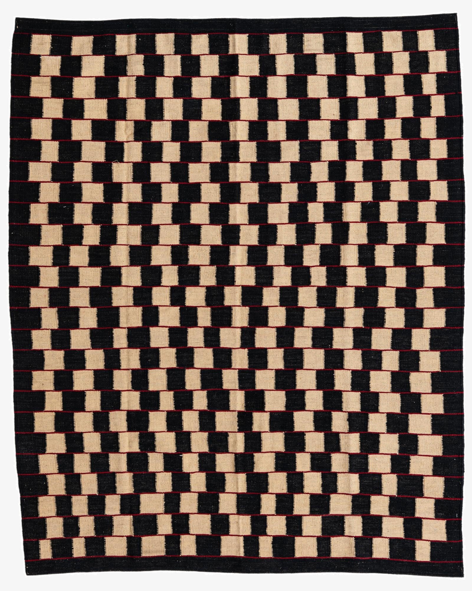 5' x 6' 2  Hand Woven Kilim Modern Wool Rug