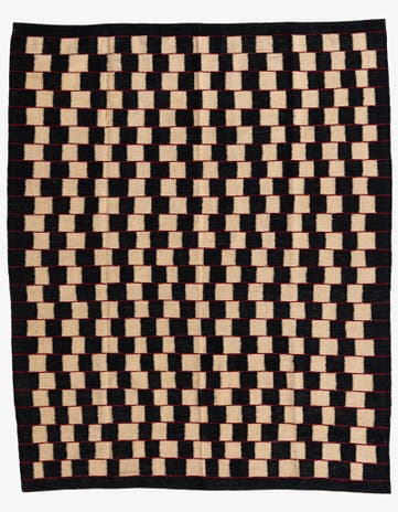 5' x 6' 2 Hand Woven Kilim Modern Wool Rug