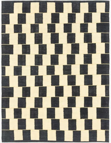 6' x 7' 10 Hand Woven Kilim Modern Wool Rug