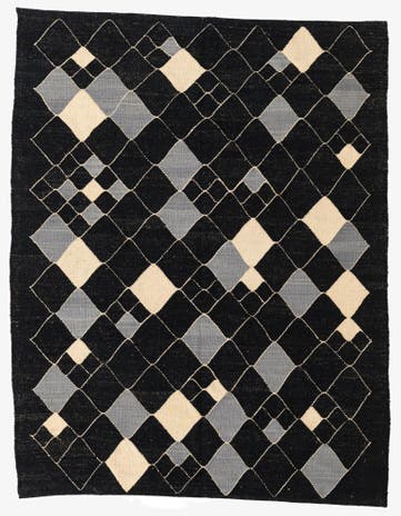5' x 6' 4 Hand Woven Kilim Modern Wool Rug