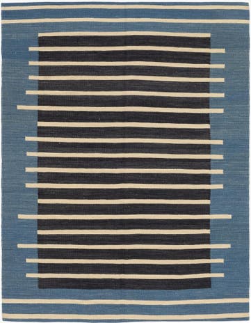 5' x 6' 6 Hand Woven Kilim Modern Wool Rug