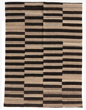 4' 3 x 5' 10 Hand Woven Kilim Modern Wool Rug