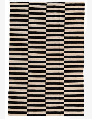 6' 6 x 9' 10 Hand Woven Kilim Modern Wool Rug