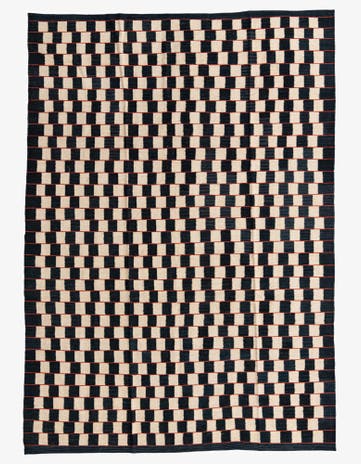 6' 8 x 9' 6 Hand Woven Kilim Modern Wool Rug