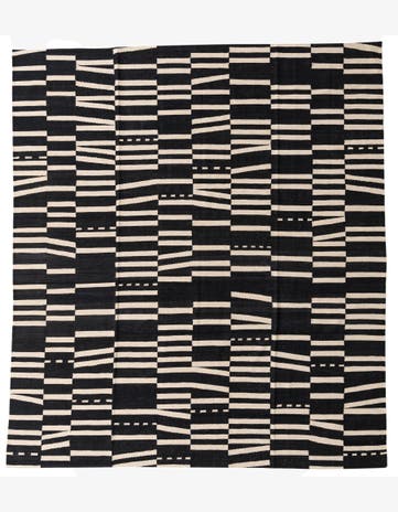 8' 7 x 9' 8 Hand Woven Kilim Modern Wool Rug