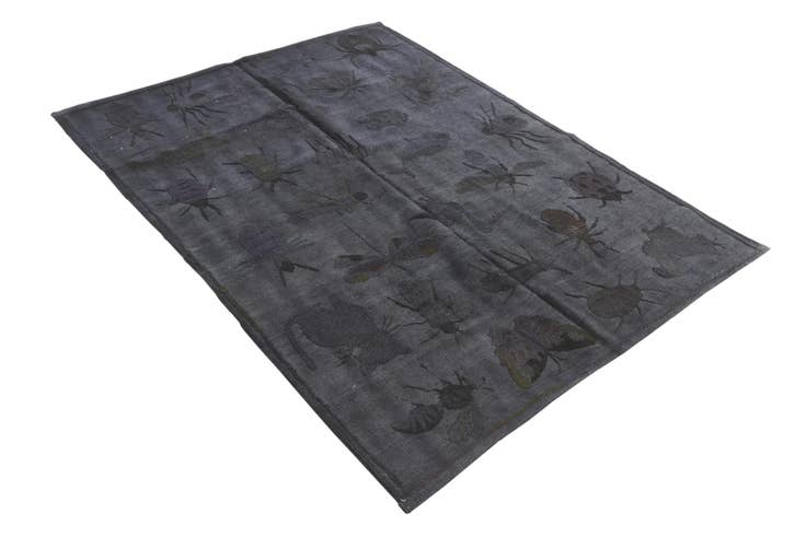 Detail image of 4' 2 x 5' 7 Hand Woven Kilim Suzani Wool Rug