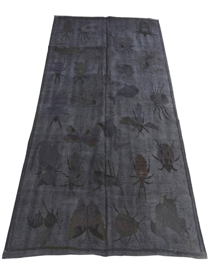 Detail image of 4' 2 x 5' 7  Hand Woven Kilim Suzani Wool Rug