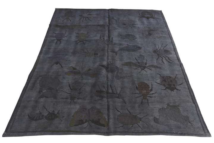 4' 2 x 5' 7 Hand Woven Kilim Suzani Wool Rug