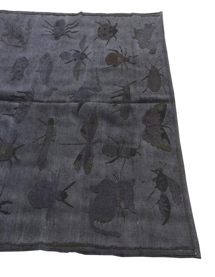 Detail image of 4' 2 x 5' 7  Hand Woven Kilim Suzani Wool Rug