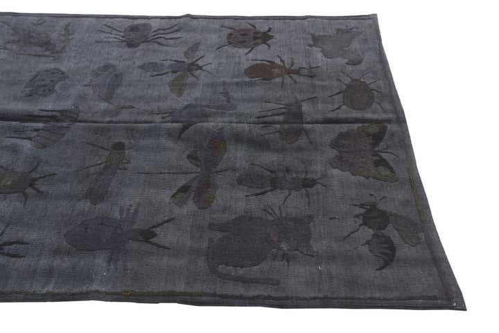 4' 2 x 5' 7 Hand Woven Kilim Suzani Wool Rug