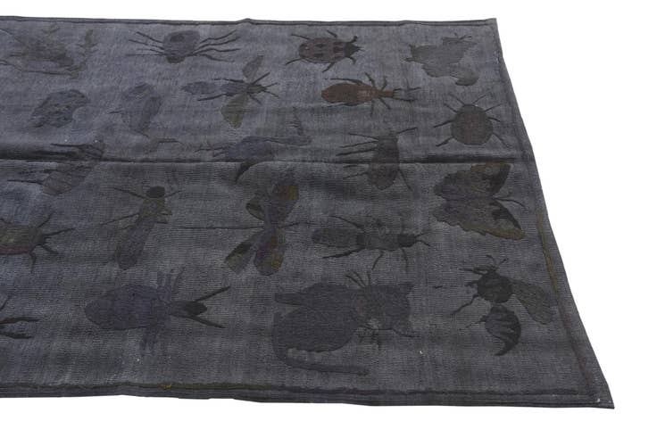 Detail image of 4' 2 x 5' 7 Hand Woven Kilim Suzani Wool Rug