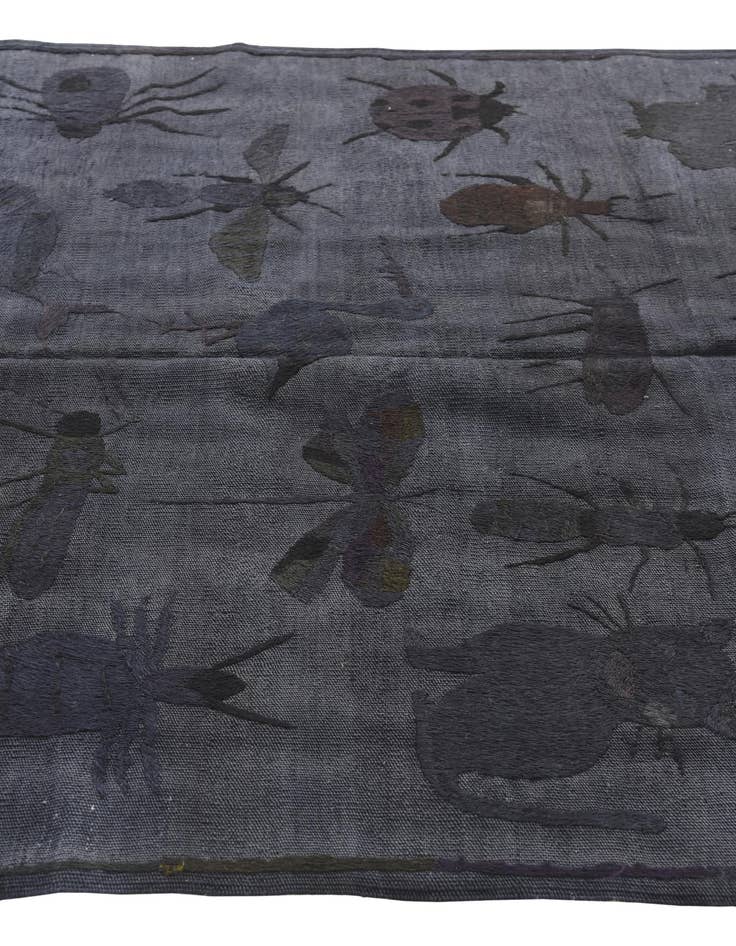 Detail image of 4' 2 x 5' 7  Hand Woven Kilim Suzani Wool Rug