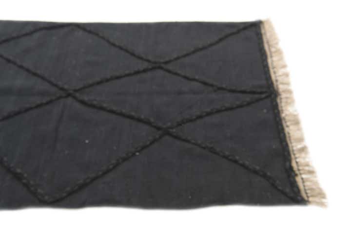 3' 5 x 5' 3 Hand Woven Kilim Suzani Wool Rug