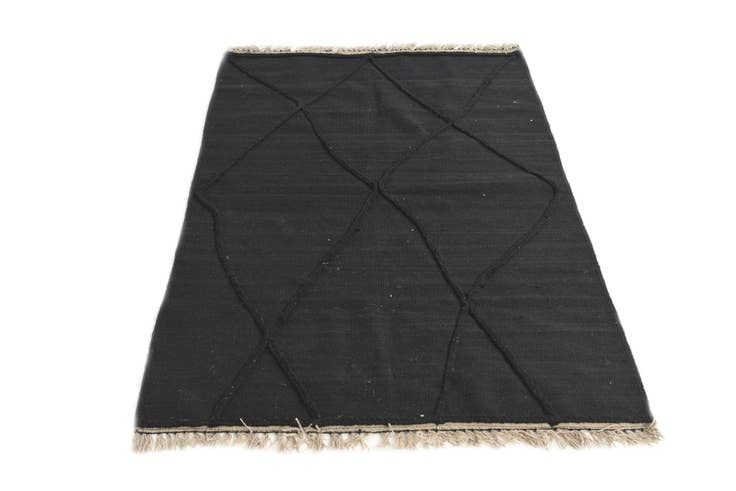 Detail image of 3' 6 x 5' 3 Hand Woven Kilim Suzani Wool Rug