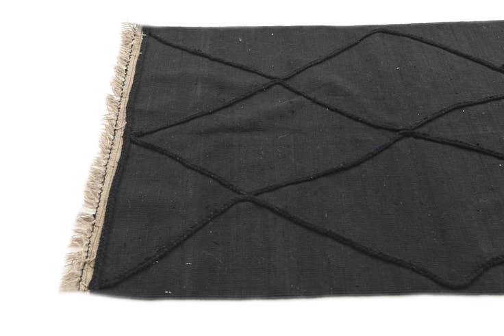 Detail image of 3' 6 x 5' 3 Hand Woven Kilim Suzani Wool Rug