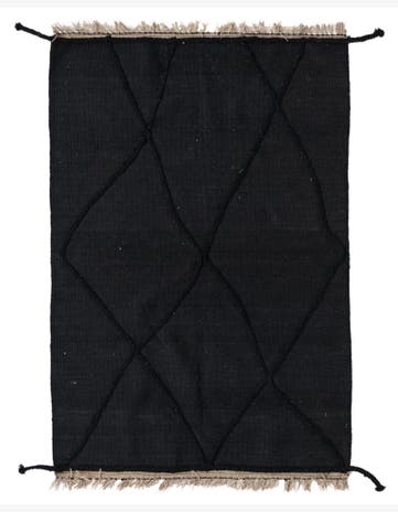 3' 6 x 5' 3 Hand Woven Kilim Suzani Wool Rug