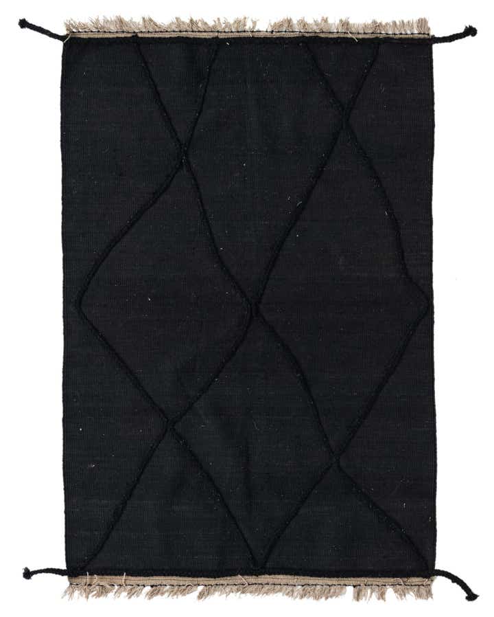 3' 6 x 5' 3 Hand Woven Kilim Suzani Wool Rug