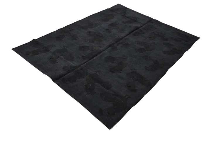 4' 2 x 5' 8 Hand Woven Kilim Suzani Wool Rug