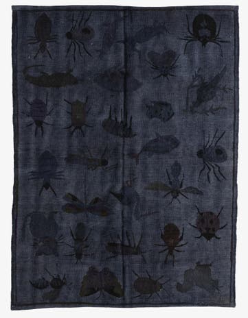 4' 2 x 5' 7 Hand Woven Kilim Suzani Wool Rug