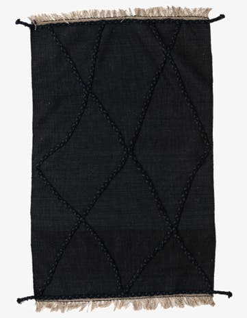 3' 5 x 5' 4 Hand Woven Kilim Suzani Wool Rug