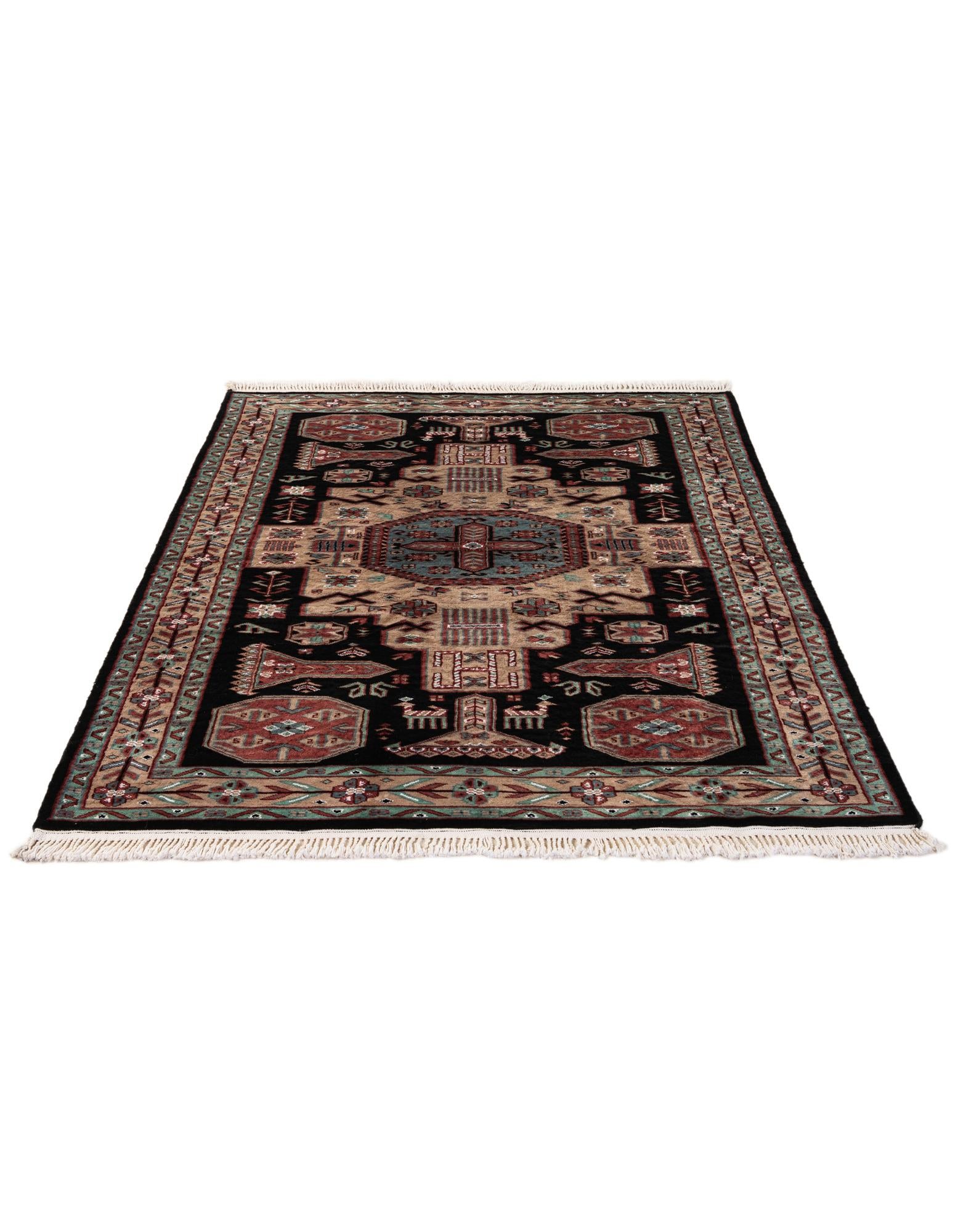 4' 4 x 6' 2 Hand Knotted Lahour Oriental Rug