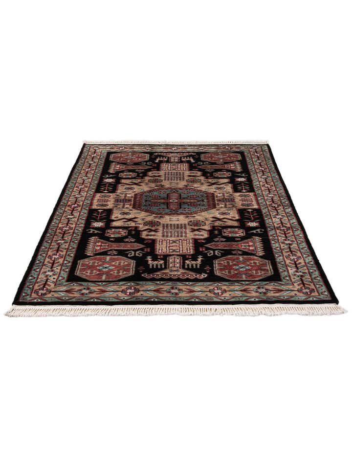 4' 4 x 6' 2 Hand Knotted Lahour Oriental Rug