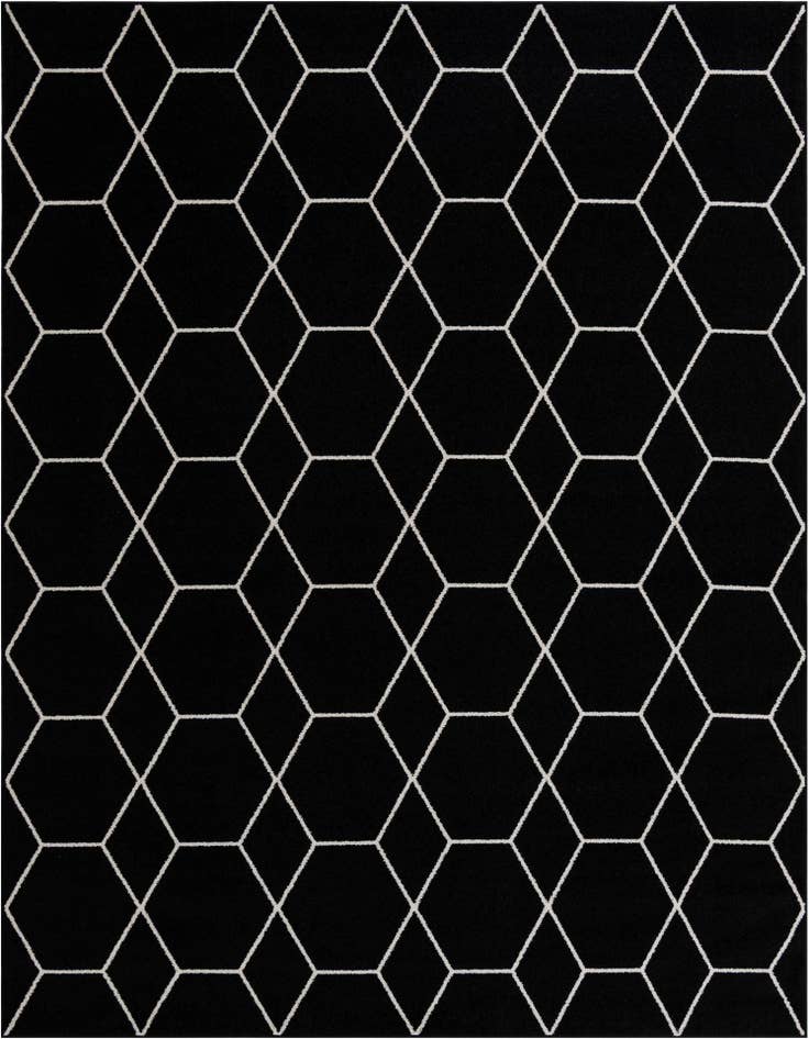 Detail image of 9' x 12' Lattice Frieze Rug